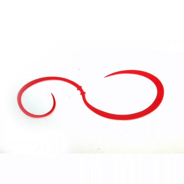 RISE JAPAN NAMIDAMA NECKTIE CHODOYO CURLY #NC01 RED saltwater fishing lure