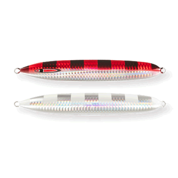 SEAFLOOR CONTROL MESSIAH SHORT S180g #27 RED SMOKE HALF ZEBRA GLOW saltwater fishing lure