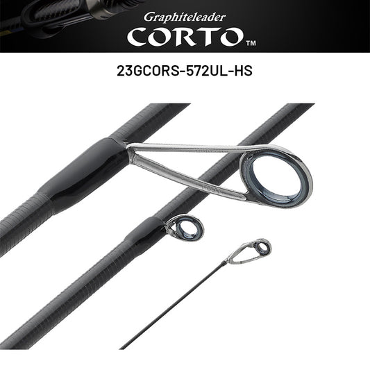 OLYMPIC Graphiteleader CORTO 23GCORS-572UL-HS (2 pieces, Spinning) fishing rod — photo 2