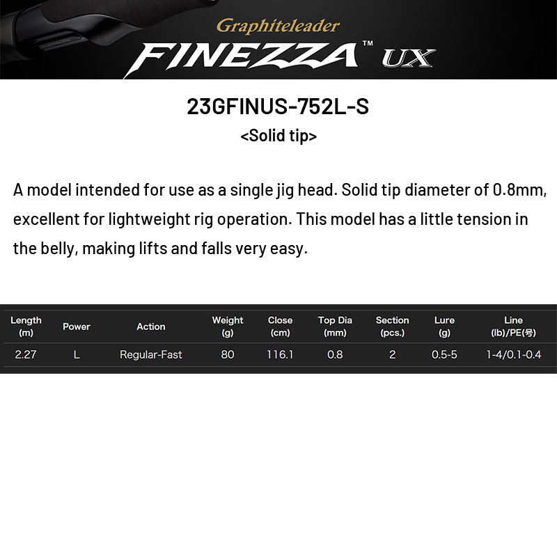 OLYMPIC Graphiteleader FINEZZA UX 23GFINUS-752L-S (2 pieces, Spinning)