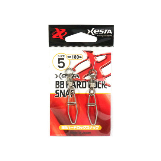 XESTA BB HARD LOCK SNAP #5 (2 pcs/pack) fishing terminal tackle — photo 2