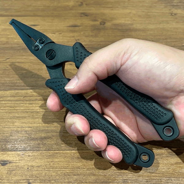fimo fimo FISHING POWER PLIERS 190mm : 208g STAINLESS BLACK fishing accessory