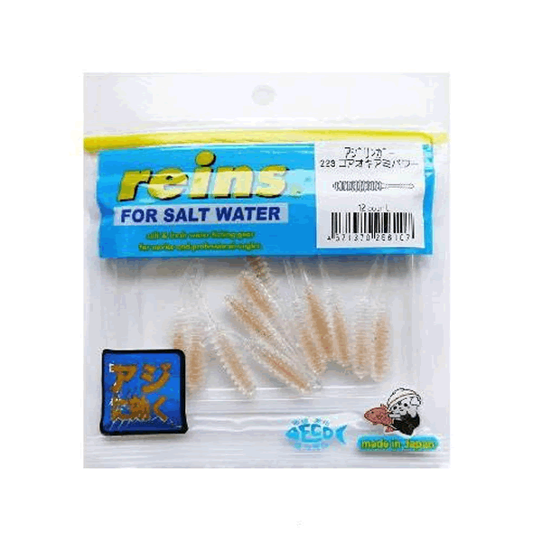 reins AJI RINGER 1.5" 38mm (15 pcs/pack) 223 CORE OKIAMI POWER saltwater fishing lure