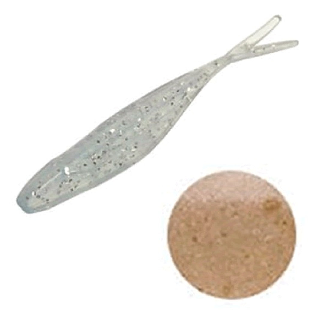 reins AJI MATA SHAD 2" 50mm (15 pcs/pack) 125 GLOW OKIAMI POWER saltwater fishing lure