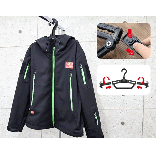 DRESS HEAVY HANGER 2.0 370 x 256 x 25mm : 550g TAN - Britannic Trade