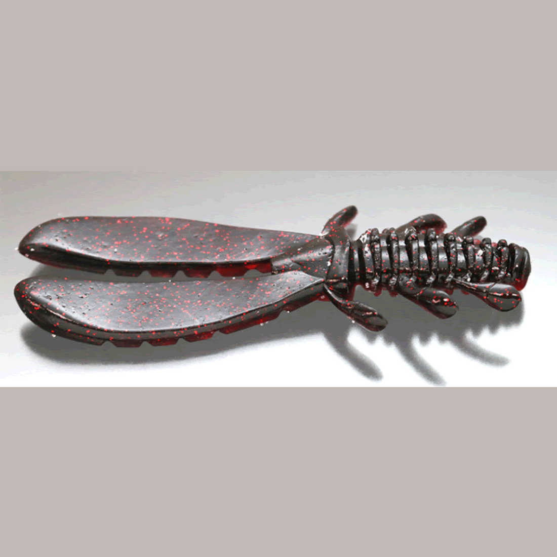 issei AK CHUNK 4" (5 pcs/pack) #37 BLACK/RED freshwater fishing lure