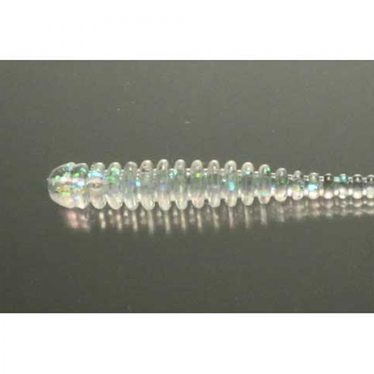 issei SILKY SHAD 2" (14 pcs/pack) #001 CLEAR RAINBOW