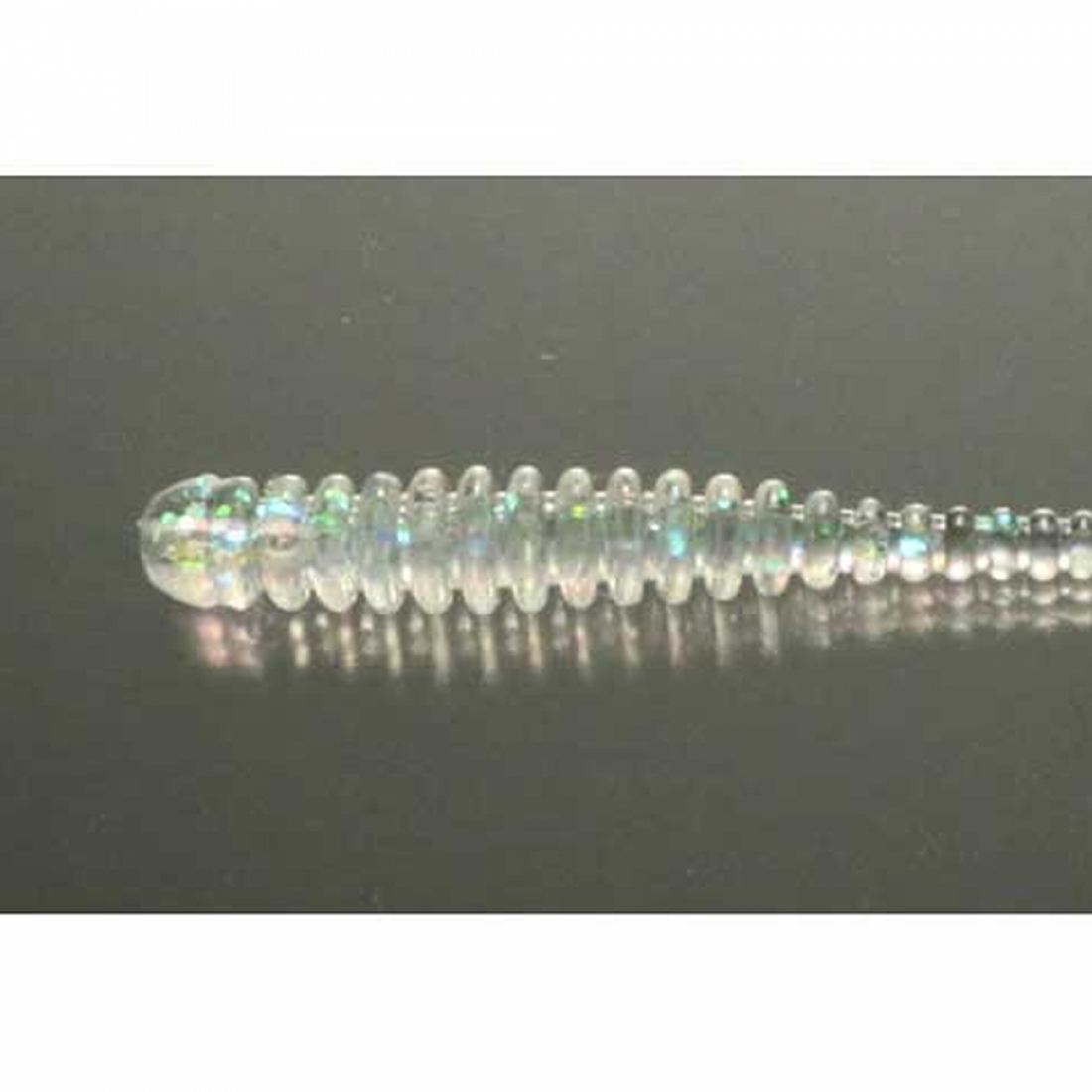 issei SILKY SHAD 2" (14 pcs/pack) #001 CLEAR RAINBOW saltwater fishing lure