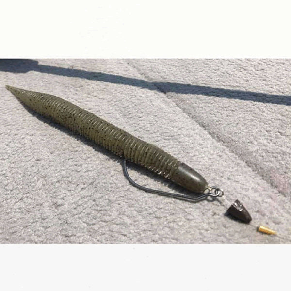 GEECRACK BELLOWS STICK 3.8" (7 pcs/pack) #295 SMOKY SHAD