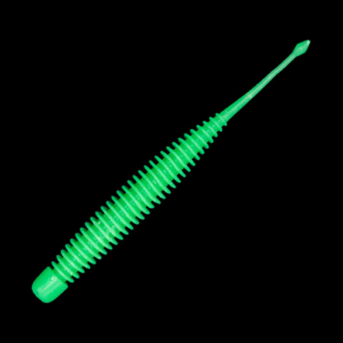 GEECRACK PIKUPIKU PINTAIL 3" (8 pcs/pack) S502 LIME GLOW saltwater fishing lure