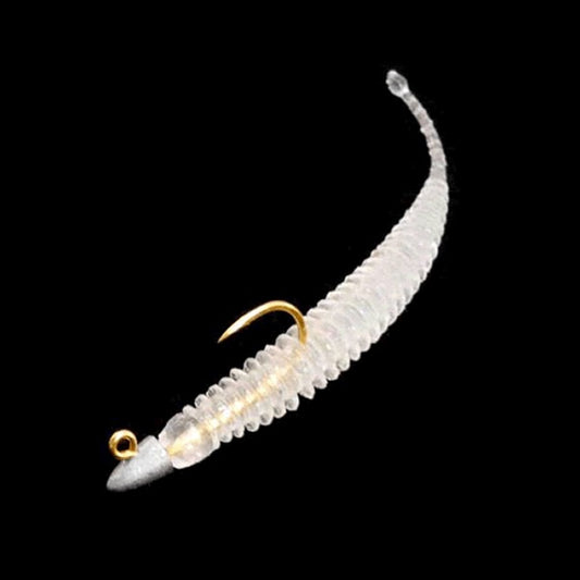 GEECRACK PIKUPIKU PINTAIL 3" (8 pcs/pack) #S506 KABURA GREEN GLOW saltwater fishing lure — photo 2