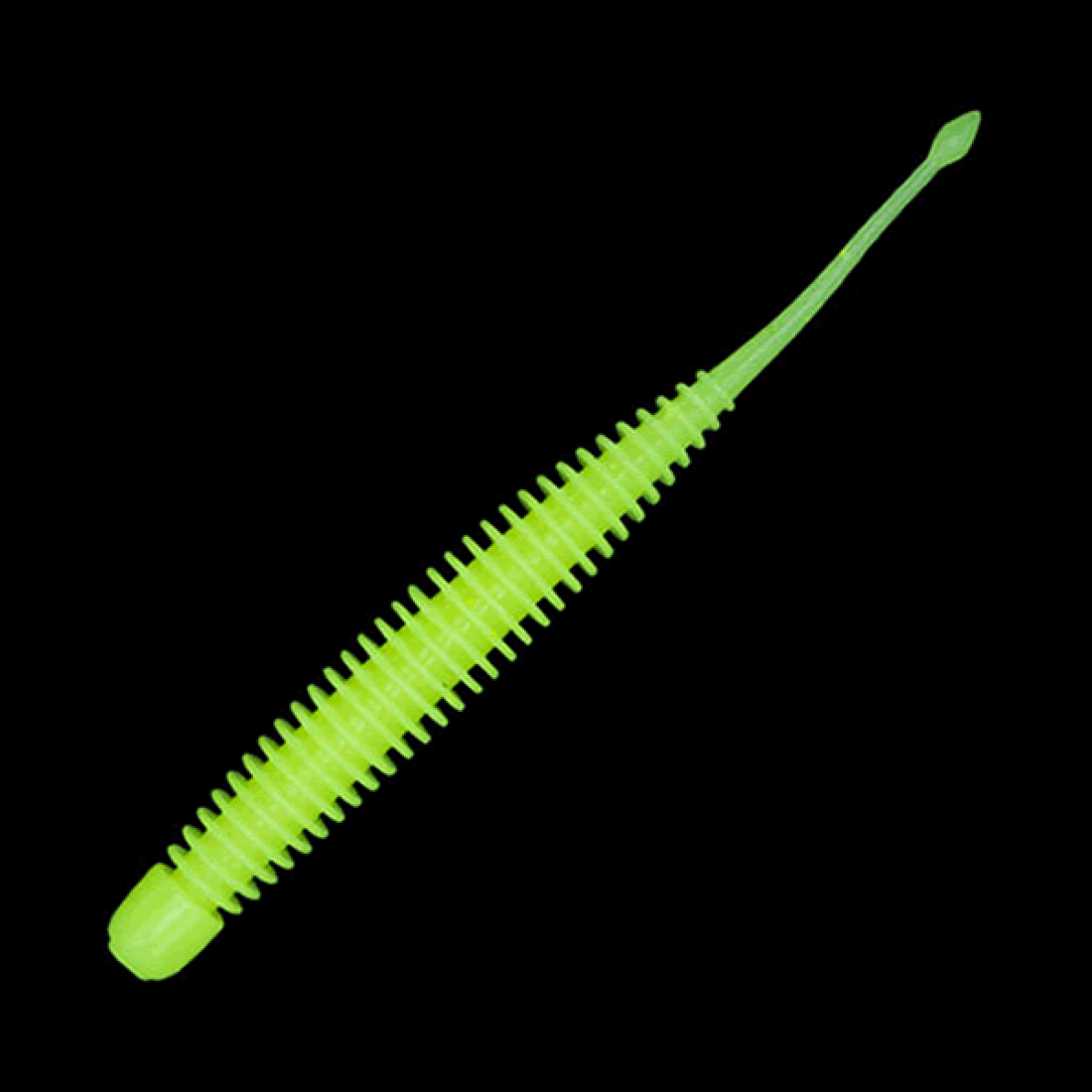 GEECRACK PIKUPIKU PINTAIL 3.5" (8 pcs/pack) #S503 HONEY CHART GLOW saltwater fishing lure