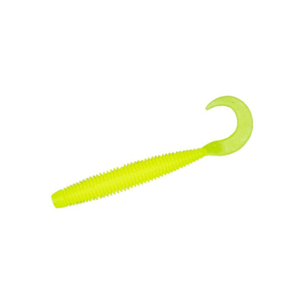 GEECRACK TAIRABA SUPER CURLY 3" (7 pcs/pack) #S503 HONEY CHART GLOW saltwater fishing lure