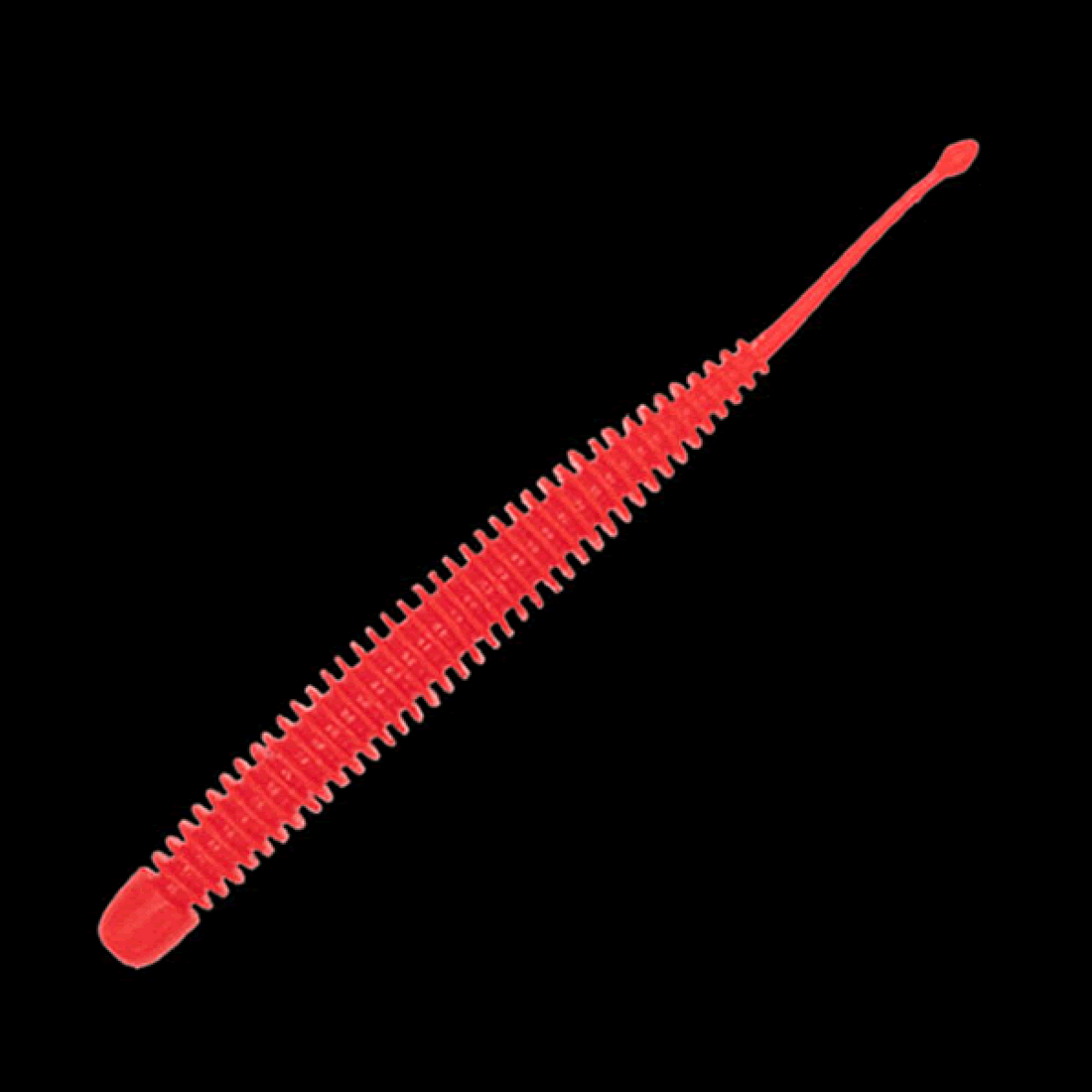 GEECRACK PIKUPIKU PINTAIL 3.5" (8 pcs/pack) #S520 SOLID RED GLOW saltwater fishing lure