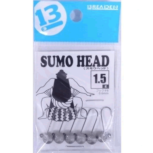 BREADEN SUMO HEAD 1.5g (6 pcs/pack) fishing terminal tackle