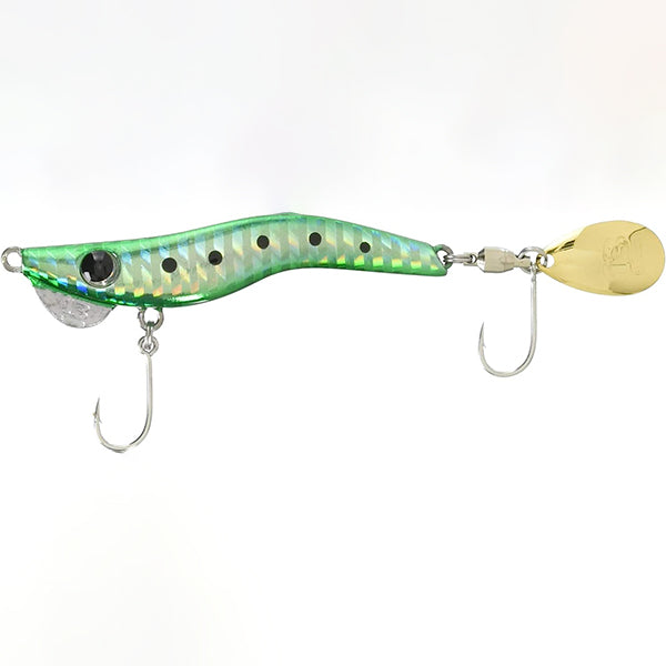BREADEN METALMARU 28 SINGLE HOOK 28g #15 GREEN FRAME saltwater fishing lure