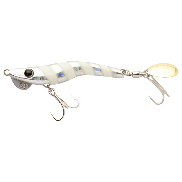 BREADEN METALMARU 28 SINGLE HOOK 70mm : 28g #16 GLOW ZEBRA saltwater fishing lure