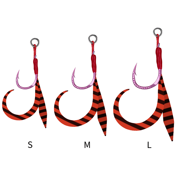 Season PHOENIX Kaisho L (3 pcs/pack) 003 AKAGURO ZEBRA fishing terminal tackle