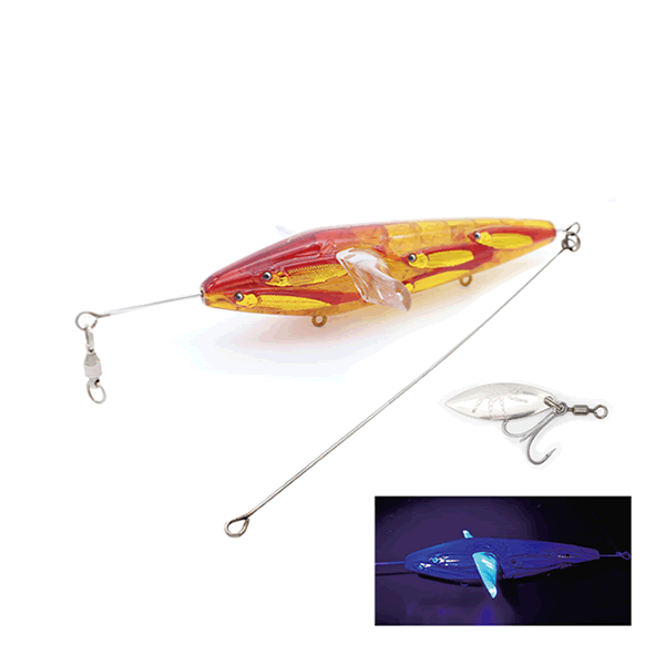 LITTLE JACK PANICKING SURVIVOR 112mm : 28g Floating #04 GOLD RED UV(KEIMURA)L saltwater fishing lure