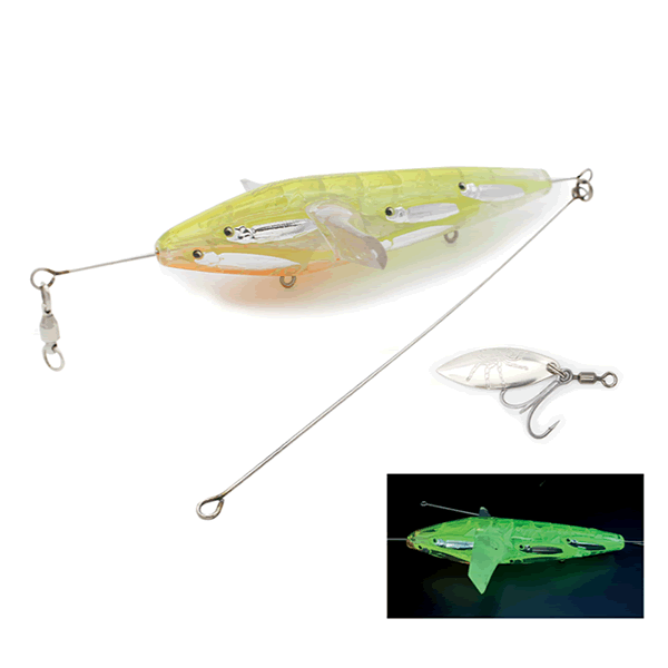 LITTLE JACK PANICKING SURVIVOR 112mm : 28g Floating #05 CHART HEAD GLOW BAIT/L saltwater fishing lure
