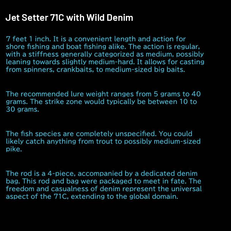 Jet Slow Jet Setter Jet Setter 71C with Wild Denim (4 pieces, Casting) - Britannic Trade