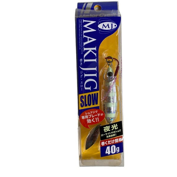 Major Craft MAKI-JIG SLOW 40g 40.0g MAKI-SLW40 #007 ZEBRA GLOW saltwater fishing lure — photo 2