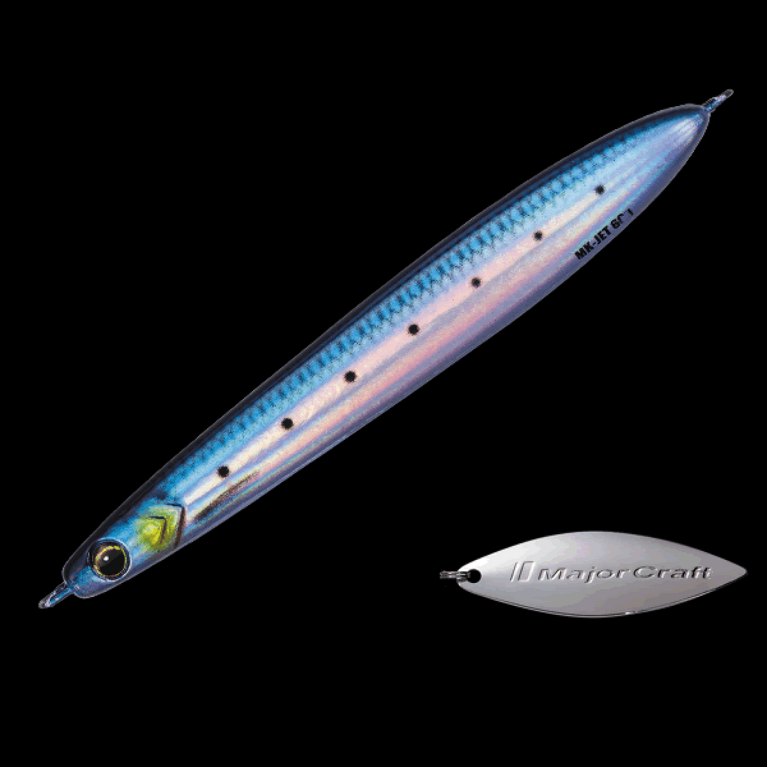 Major Craft MAKI-JIG JET 60g 60.0g #080 LIVE IWASHI saltwater fishing lure
