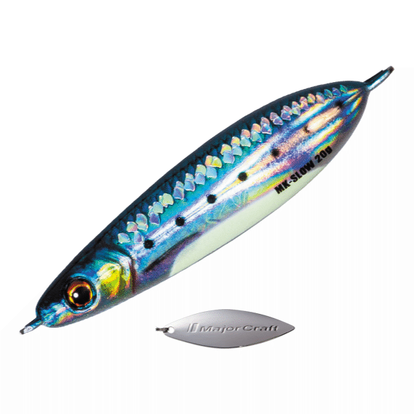 Major Craft MAKI-JIG SLOW 30g #099 DAMAGE HARA GLOW IWASHI