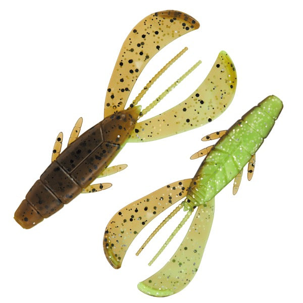 Major Craft ROCK LIVER LUCKY CLAW 3.2" (6 pcs/pack) #004 GREEN PUMPKIN CHART