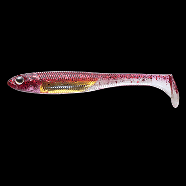 Fish Arrow FLASH-J SHAD 4.5"SW (4 pcs/pack) #116 RED / GOLD