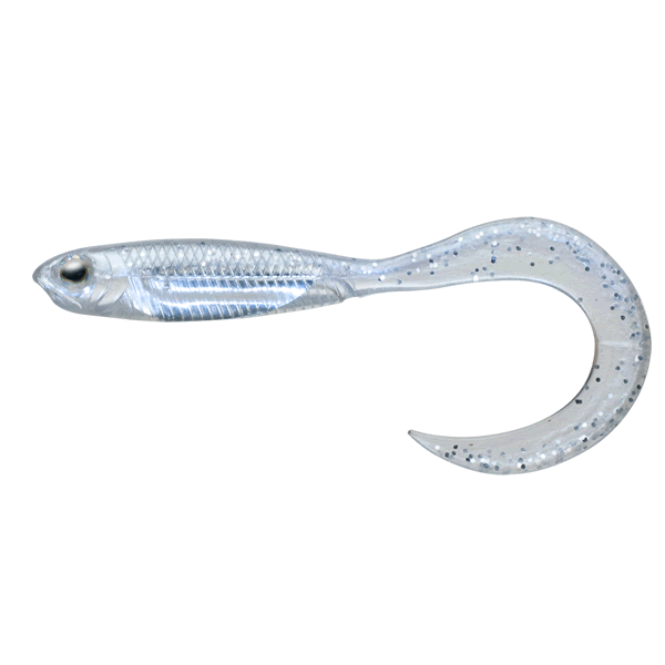 Fish Arrow FLASH-J CURLY 2" SW (5 pcs/pack) #100 SIRASU/SILVER