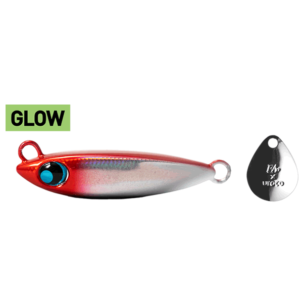Fish Arrow corojig BLADE 60g Sinking #008 RED HEAD END GLOW