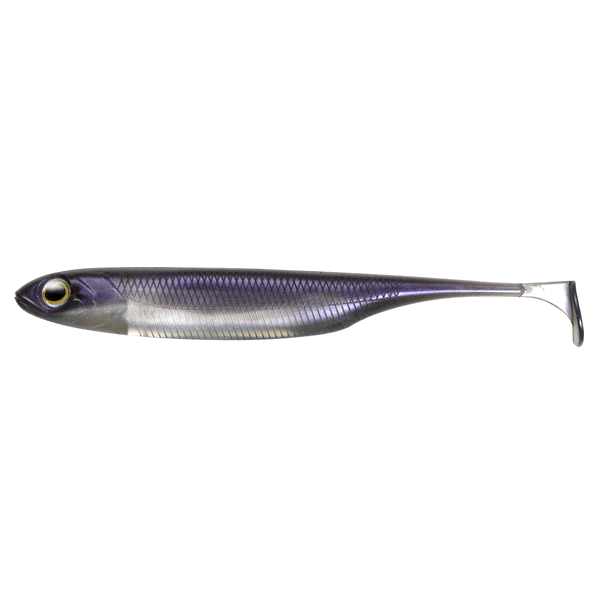 Fish Arrow FLASH-J SHAD 4" SW (5 pcs/pack) #122 UV PURPLE/SILVE