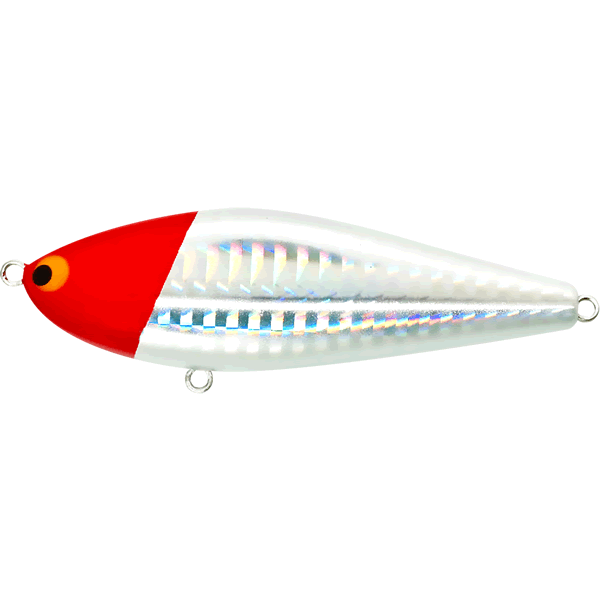 Pozi Drive Garage ZIGZAG BATE 80S 80mm : 17g Sinking #02 RHF (RED HEAD / FOIL) saltwater fishing lure