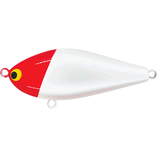 Pozi Drive Garage ZIGZAG BATE 60S 60mm : 11g Sinking #1 RH RED HEAD PEARL saltwater fishing lure