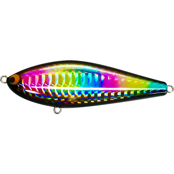 Pozi Drive Garage ZIGZAG BATE 80S 80mm : 17g Sinking #18 BR(BLACK RAINBOW) saltwater fishing lure