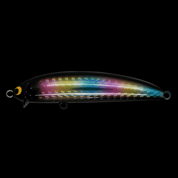 Pozi Drive Garage FRILLED SWIMMER 75S 75mm : 9g FLOATING #09 BR(BLACK RAINBOW) saltwater fishing lure