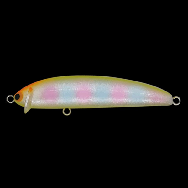Pozi Drive Garage FRILLED SWIMMER 75S 75mm : 9g FLOATING #10 CBR(CHART BACK RAINBOW) saltwater fishing lure