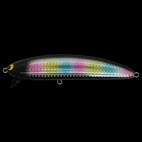 Pozi Drive Garage SPANK WALKER 133F 133mm : 40g FLOATING #09 BLACK RAINBOW saltwater fishing lure