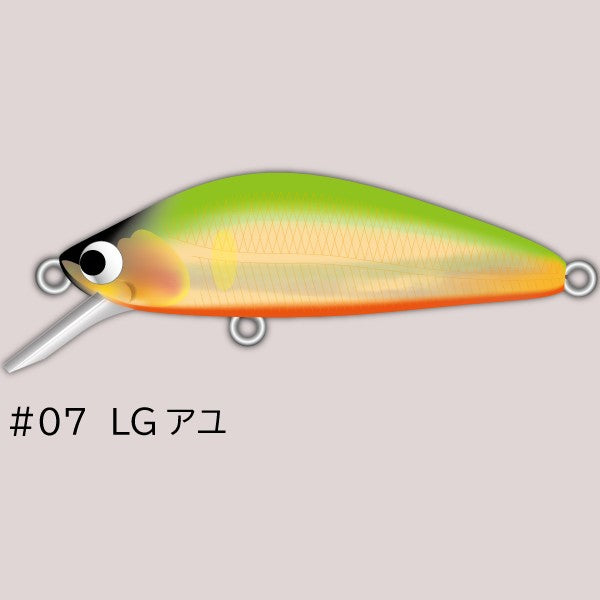 Pozi Drive Garage K-43S 43mm : 3.0g SINKING #07 LG AYU freshwater fishing lure