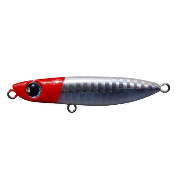 Buddy Works ON BAIT 32g 66mm : 32g HRH HOLO RED HEAD saltwater fishing lure