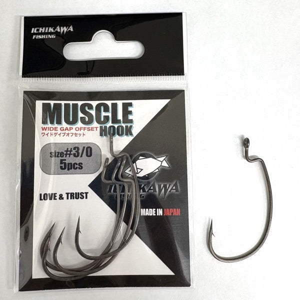 ICHIKAWA MUSCLE HOOK #3/0 (5 pcs/pack)