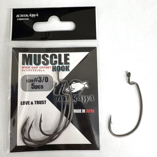 ICHIKAWA MUSCLE HOOK #3/0 (5 pcs/pack)