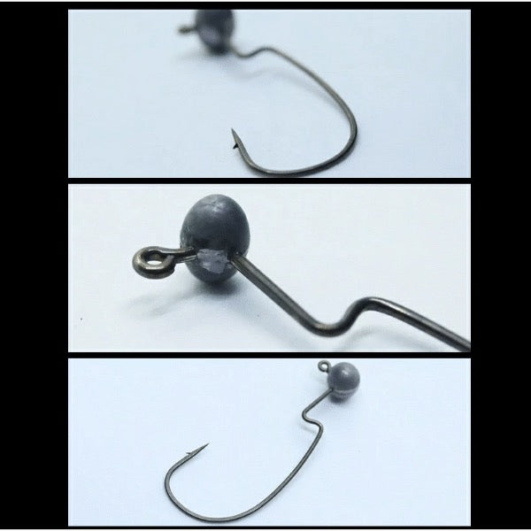 ICHIKAWA OUTBARB JIGHEAD TYPE OFFSET #1 : 2g (4pcs/pack) fishing terminal tackle — photo 2