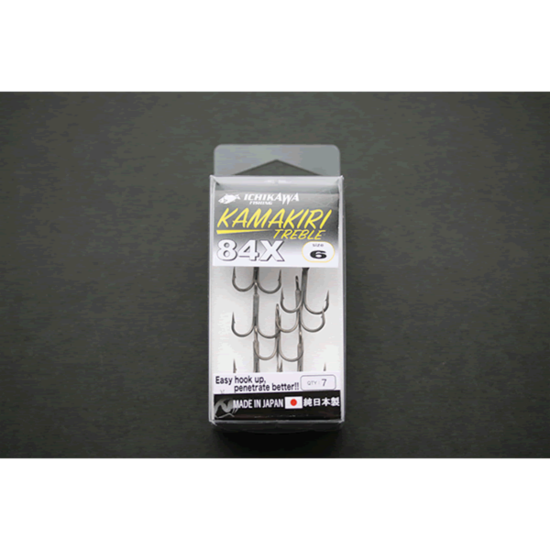 ICHIKAWA KAMAKIRI TREBLE 84X #2 : 1.20g (5 pcs/pack) fishing terminal tackle