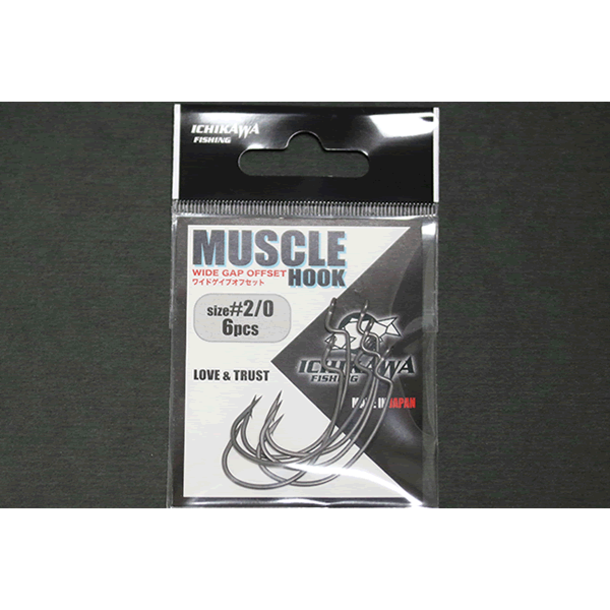 ICHIKAWA MUSCLE HOOK #5/0 (4 pcs/pack)