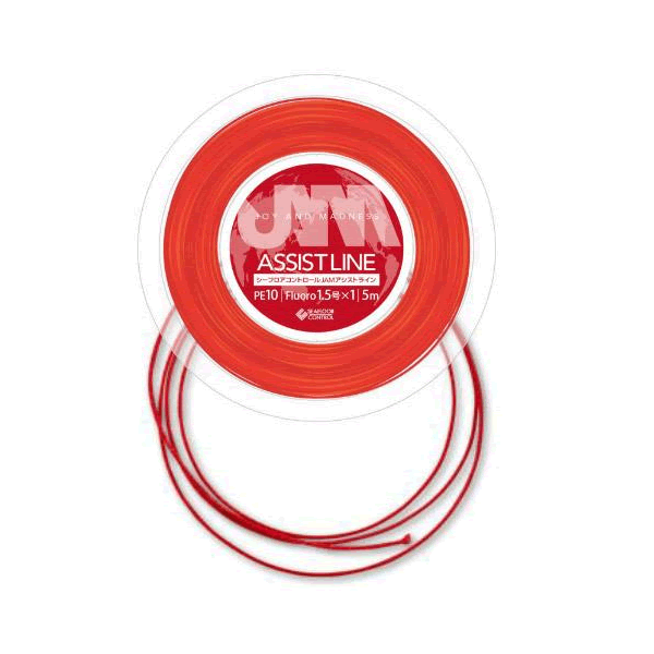 SEAFLOOR CONTROL JAM ASSIST LINE 5m : PE15 RED fishing terminal tackle