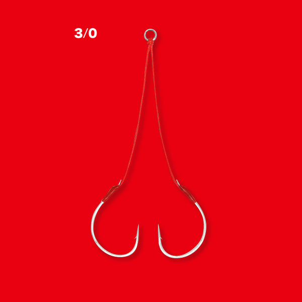 SEAFLOOR CONTROL JAM MID-DEEP SEA ASSIST HOOK #3/0 - PE10 : 1.5*1 LONG (FC LINE) (2 pcs/pack) fishing terminal tackle
