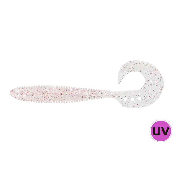 issei Umahata Grub 3.8" (6 pcs/pack) #064 UV CLEAR RAINBOW RDF