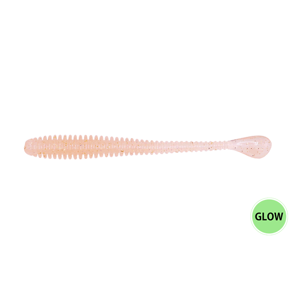 issei Bulky Supatera 2.5" (9 pcs/pack) #069 CHOKURI ORANGE (GLOW)